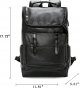 Vintage Leather Backpack Business Leather Laptop Backpack